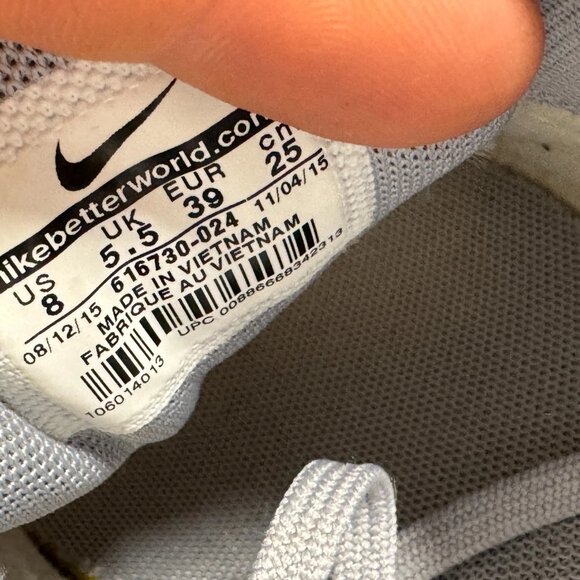 Size 8 Nike Air Max 90 Essential Wolf Gray Gum Athletic Sneakers 616730-024‎ - Picture 9 of 11